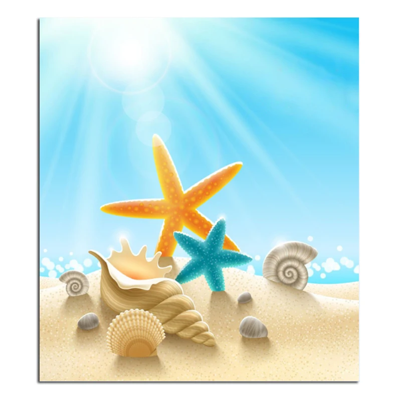 

Sun Beach 70x80cm New 100% Full Area Highlight Diamond Needlework Diy Diamond Painting Kit 3D Diamond Cross Stitch Embroidery