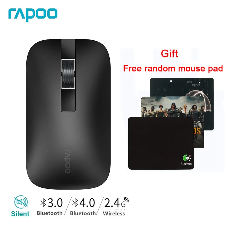 Rapoo M550 оригинальная беспроводная мышь Silent Multi mode Bluetooth Мышка оптическая мышка с 1300