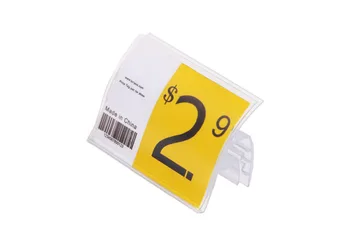 

PVC plastic shelf sign frame clips grip label price tag POP banner holder clamp price card frame strip data strip shelf talker