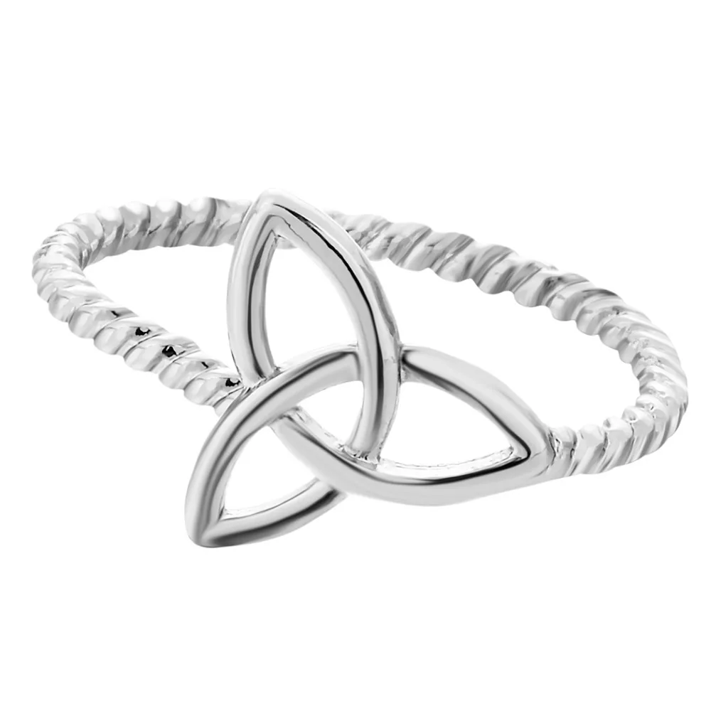Kinitial 1Pc Knot Ring Trinity Eco Friendly Women Wedding Finger Statement Round Jewelry Geometric Flower Rings | Украшения и