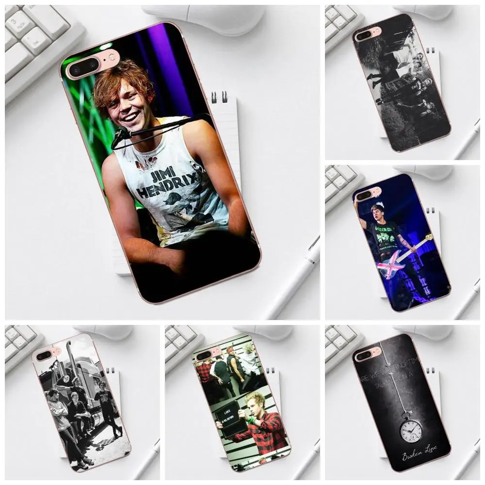 Qdowpz 5sos 5 секунд лета для iPhone 4 4S 5C SE 6 6S 7 8 Plus X XS Max XR Galaxy A3 A5 J1 J3 J5 J7 2017 чехлы из ТПУ |