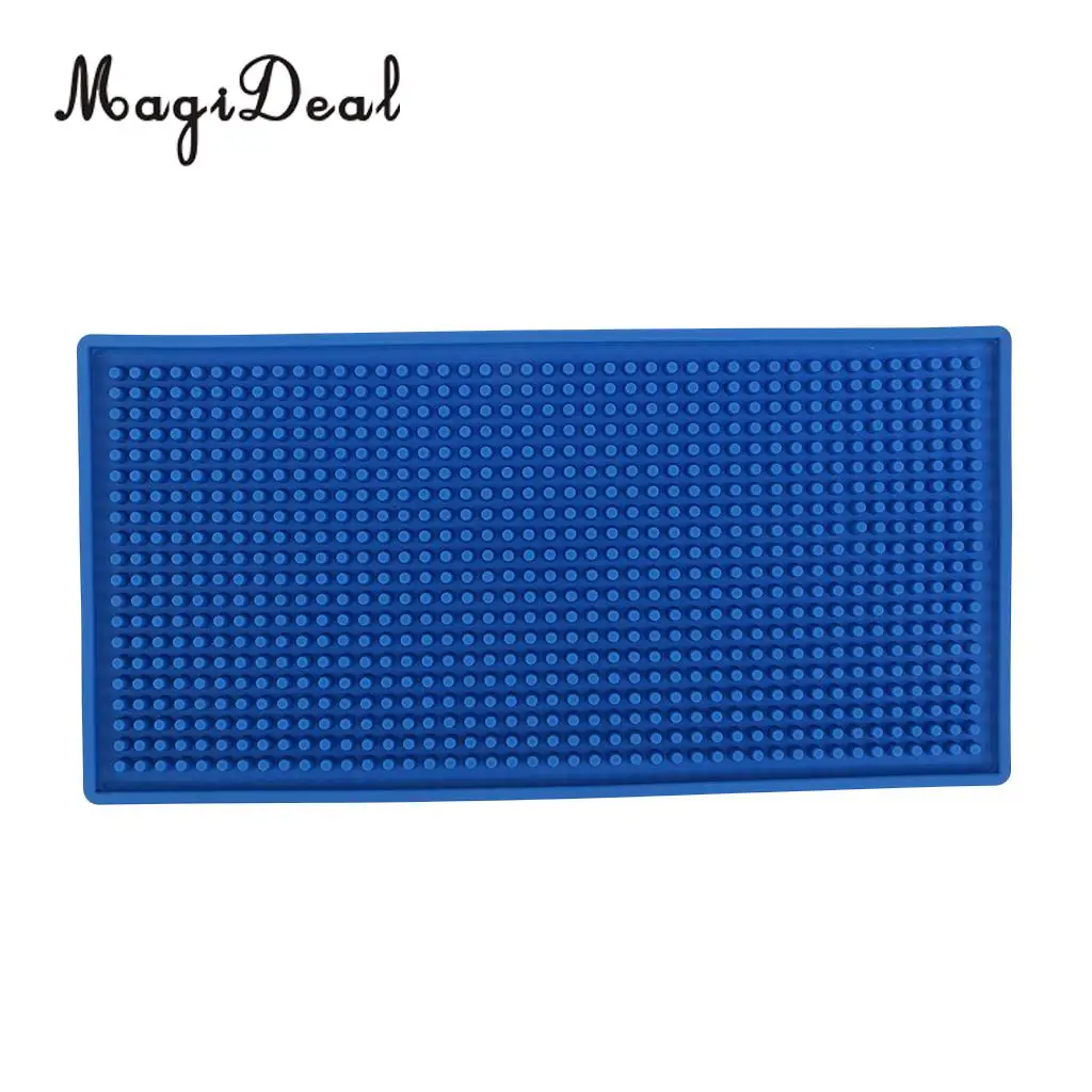Bar Mat PVC Coaster Bar Service Mat Rubber Waterproof Kitchen Tool Blue