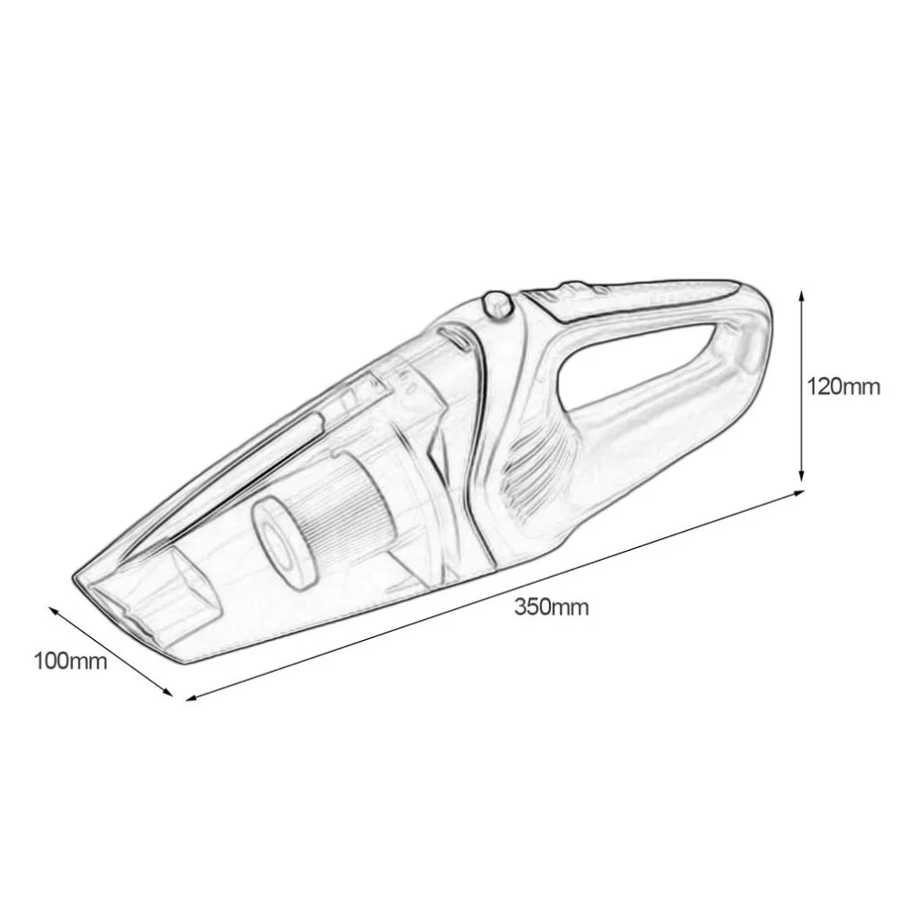 Беспроводной автомобильный пылесос пылеуловитель 120 Вт ручной пылесборника Портативный вакуумная подметально сухой мокрой пыли грязи