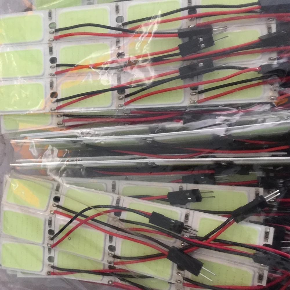 100 шт. 21 24 36 48 SMD COB чип 12 В 24 В плафон с T10 гирлянда адаптеры белый автомобиль светодиодный Панель лампы