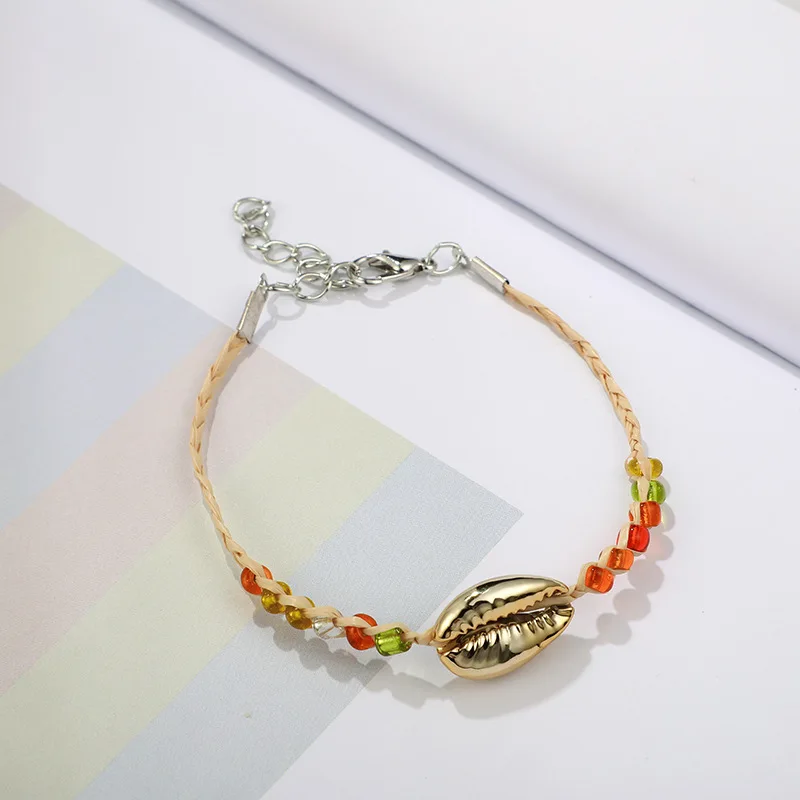 Новые Boho цветные ножные браслеты из бисера для Чехол женский ножной браслет в богемном стиле ноги океана лета пляжа ветра ювелирные изделия