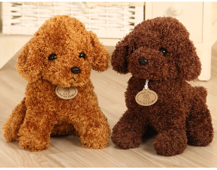 Cute Simulation Puppy Kids Dolls Curly Plush Teddy Dog Stuffed Pet Soft Anime Toys For Children Decor Collection | Игрушки и хобби
