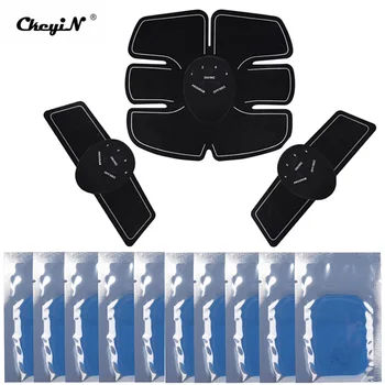 

Wireless Muscle ABS Stimulator Smart Pulse Abdominal Muscle Trainer Unisex Slimming Massager with 20Pcs Hydrogel Stickers Pads