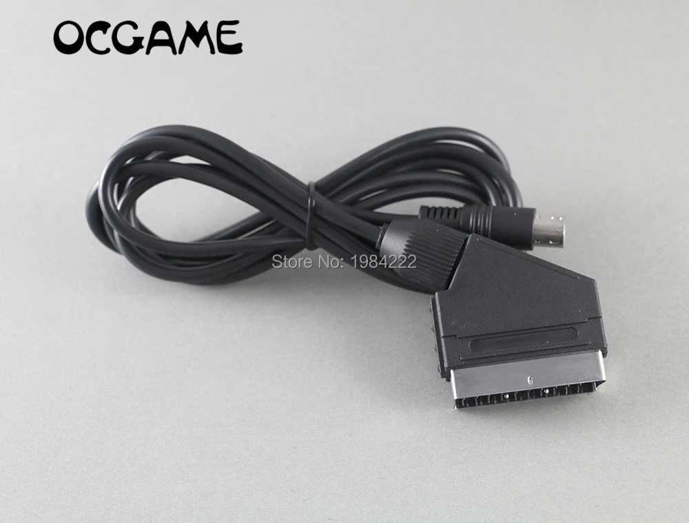 OCGAME 1.8m RGB Scart Cable for Sega Mega Drive 2 MD2 RGB cable cord