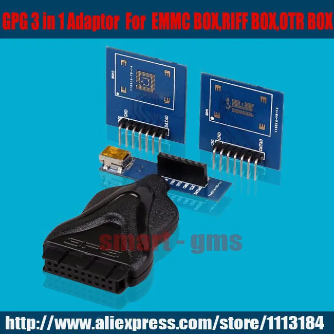 

GPG 3 in 1 Adaptor for GPG emmc box, jtag box, riff box, ort jtag box