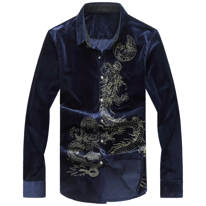 LONMMY M-6XL рубашка с длинными рукавами для мужчин slim fit camisa masculina мужские модные рубашки мужские платья рубашки золотой бархат воротник стойка