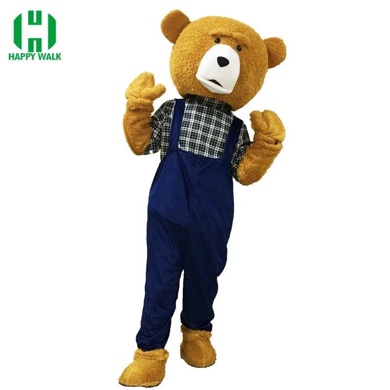 New Adult Teddy Bear Mascot Costume Adult Teddy Bear Halloween