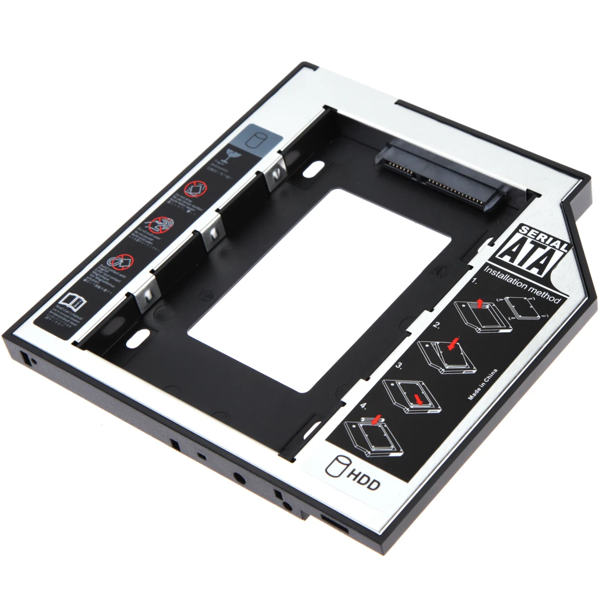 2 5 &quot2nd 12 7 мм SSD HD SATA жесткий диск HDD Caddy Box Adapter Bay для дюймового жесткого диска SATAII SDD