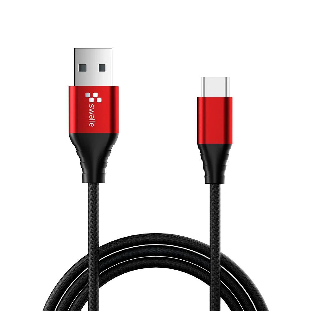 Swalle Micro usb type-C кабель для iPhone кабель освещения 0,2 м 1,2 м 3A провод для быстрого заряда type-C Магнитный кабель для зарядки телефона - Цвет: Red for TypeC