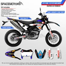 MotoSpace – autocollants de fond graphique d'équipe personnalisés 3M, autocollants personnalisés pour YAMAHA WR250 RX250 08-19 WRF250 07-13 15-18 014