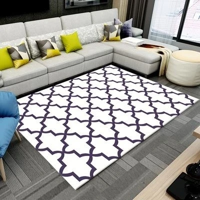Скандинавские модные черно-белые прямоугольные ковры для журнальный столик для гостиной большой площади мягкие ковры современный простой ковер для спальни - Цвет: 8