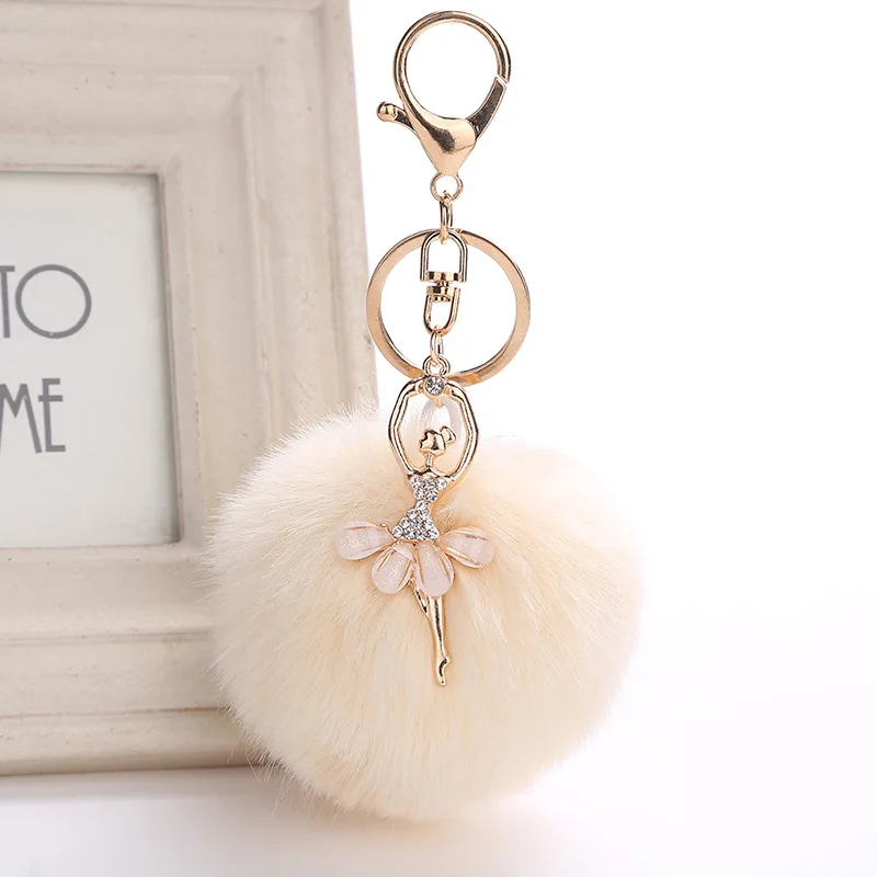 2020 Handbag Key Ring Rabbit Fur Ball PomPom Cell Phone Car Pendant Keychain New 2020 Handbag Key Ring Rabbit Fur Ball PomPom Cell Phone Car Pendant Keychain New