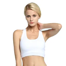 Для женщин спортивный бюстгальтер карман работает Бюстгальтеры High Impact Фитнес тренировки Спортивное проложенный Wirefree Йога бюстгальтер с задний карман