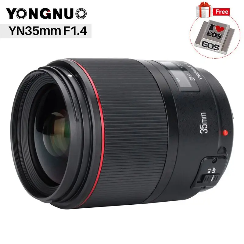 

YONGNUO YN35MM F1.4 Standard Wide Angle Lens for Canon Bright Aperture Prime DSLR Camera Lenses for 600D 60D 5DII 5D 500D 400D