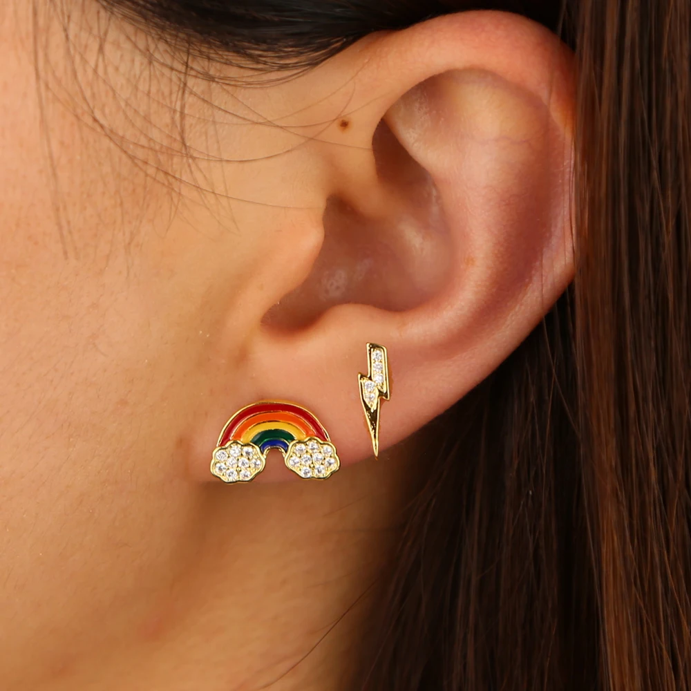серёжки радуга. серьги радуги магнит. серьги инди кид. серёжки веселки. серьги радуга детские.