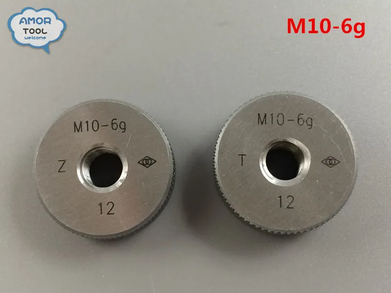 

M10-6g Go and No Go Metric Thread Ring Gage Gauge Tools