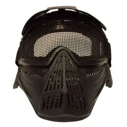 Открытый Мотоцикл Велоспорт защитная маска тактический страйкбол безопасности металлические очки в сеточку полная маска для лица
