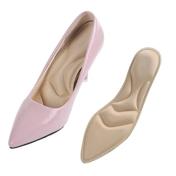 

Newly 1 Pair Women Insoles Feet Care Comfortable Foot Massage Shoes Pads for Pointed Toe Shoe