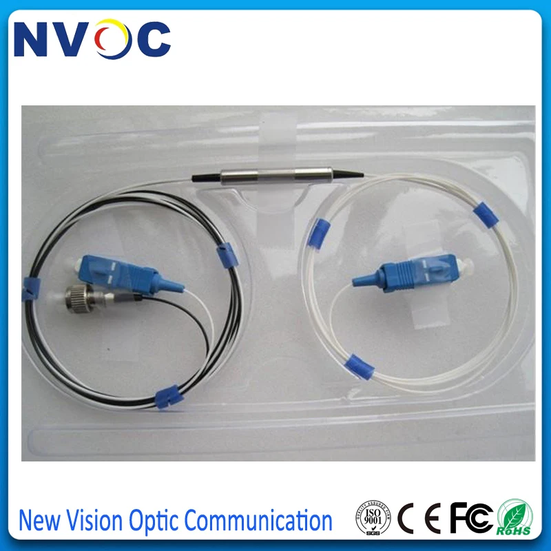 1*2 FTTX FWDM модуль 0 9 мм 1 м Tx1550nm Rx1310nm/1490nm тонкопленочный фильтр 1310/1550/1490NM с SC/FC/LC |