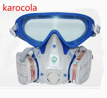 Paint Spraying 6200 gas mask safety Glasses Respirator Chemical Anti-Dust Military Eye Goggle activated carbon escape breathing the new 2017 gas mask medical silicone paint dust dust respirator masks spraying pesticide chemical activated carbon industry