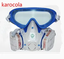 Paint Spraying gas mask safety Glasses Respirator Chemical Anti-Dust Military Eye Goggle activated carbon fire escape breathing