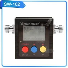 walkie talkie swr meter surecom SW-102 repeater 120W digital VHF UHF 125-525Mhz car radio accessories SW102 meter with USB cable