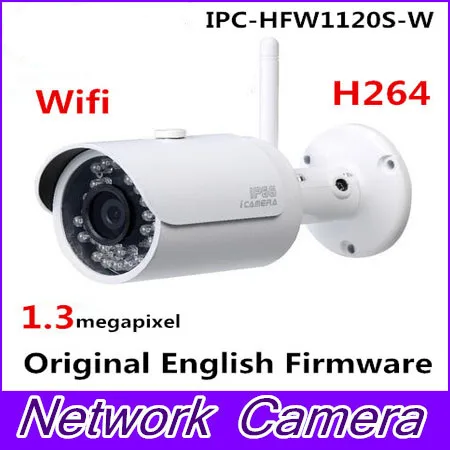 

Original English Brand IPC-HFW1120S-W wifi wireless IP camera system P2P wireless Wifi Brand Easy4 ip cloud support IP camera