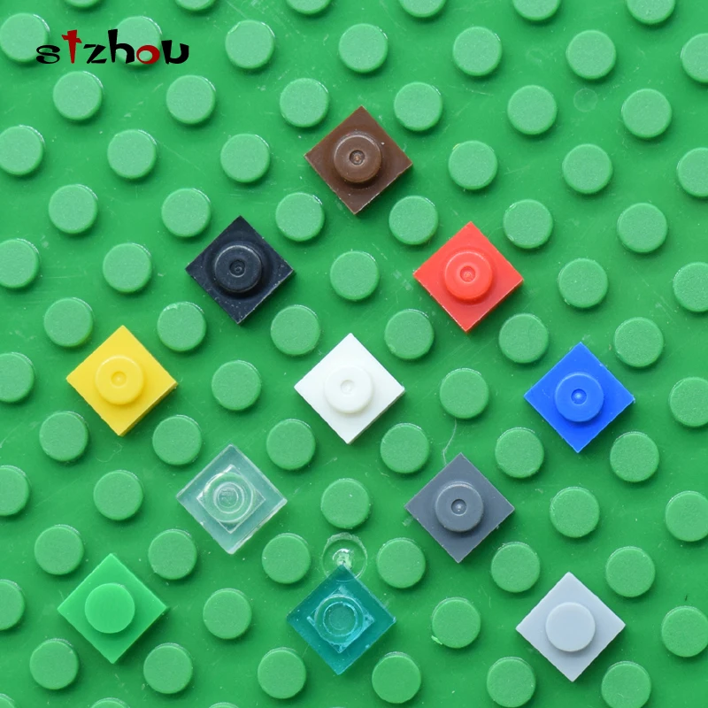 

Plate 1X1 For Building Blocks Parts DIY QR Code & LOGO Educational Creative Toys Compatible Legoing 100