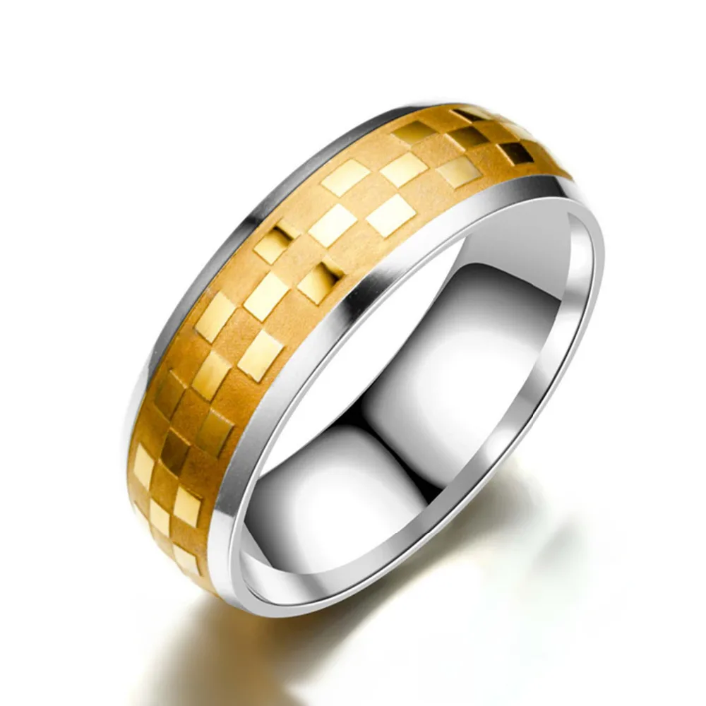 Titanium Band Brushed Wedding Stainless Steel Solid Ring