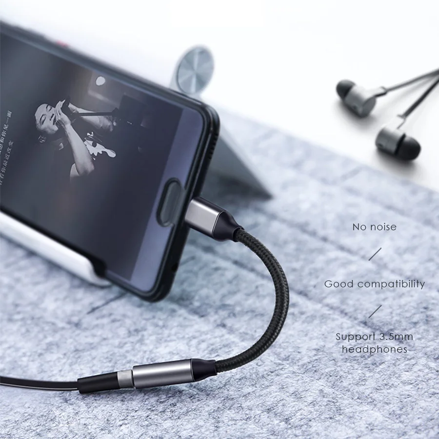 CBAOOO 3.5mm AUX Headphones Adapter to Type C 3.5 Jack Earphone USB CFor Huawei mate 20 P30 pro Xiaomi Mi 6 8 9 SE Audio cable CBAOOO 3.5mm AUX Headphones Adapter to Type C 3.5 Jack Earphone USB CFor Huawei mate 20 P30 pro Xiaomi Mi 6 8 9 SE Audio cable
