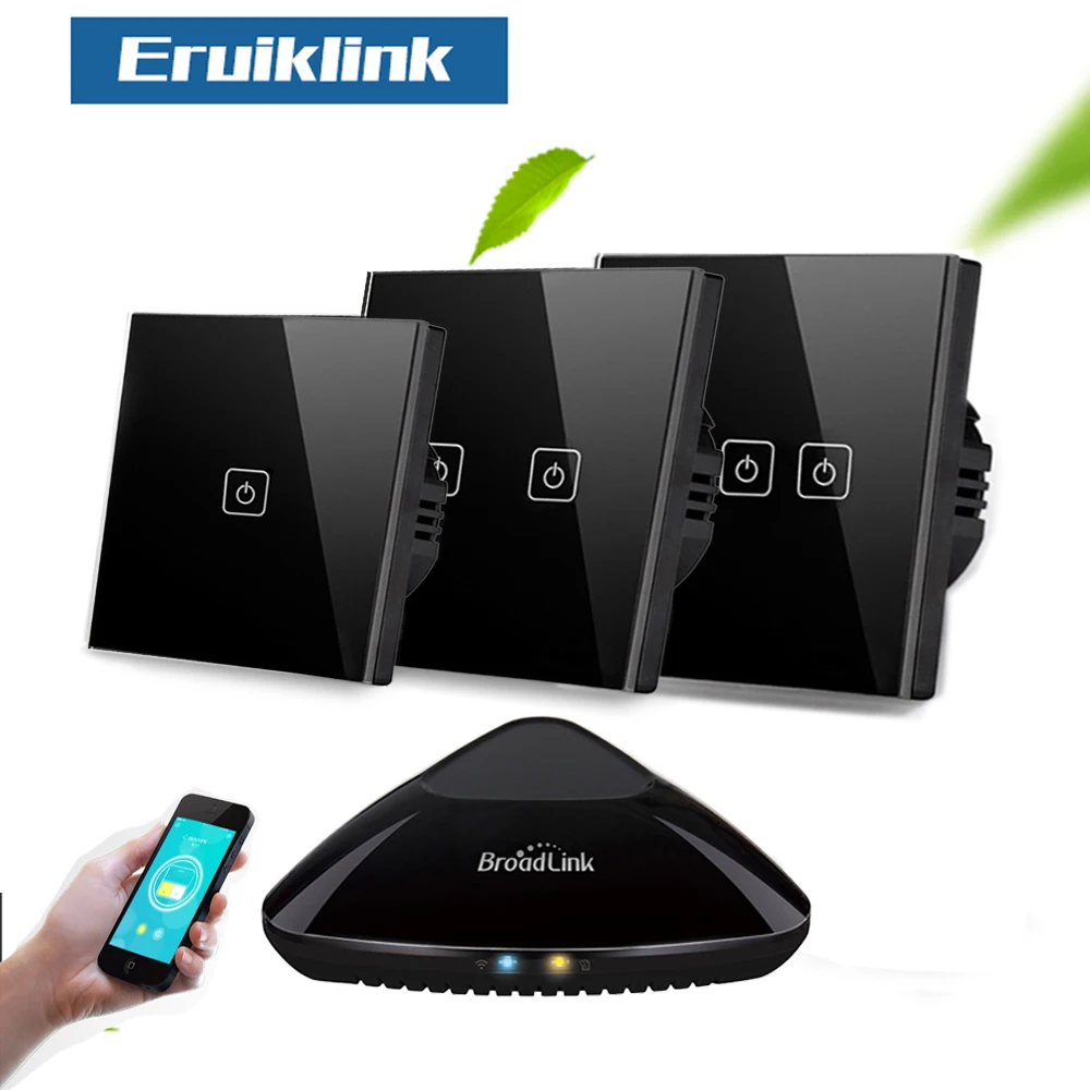  Eruiklink EU/UK rf433 remote control switch Smart Home wall switch Wireless Remote Control light sw - 32797157676