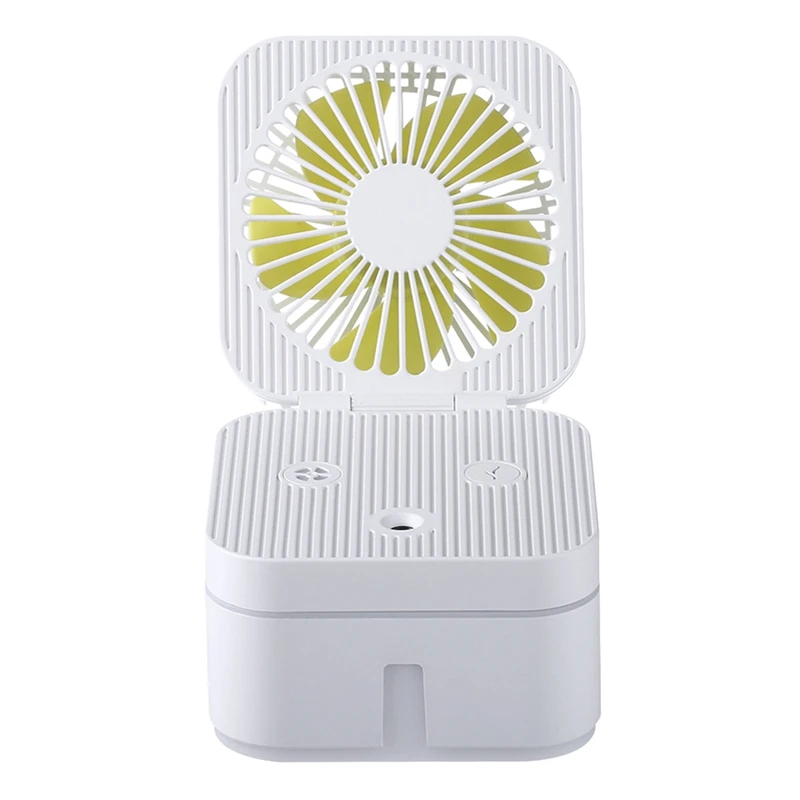 

Portable Mini Usb Rechargeable Humidifying Spray Fan Humidifying Fan Combo For Small Desks And Household Fans