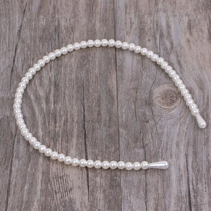 

Glossy Faux White Pearl Hairband Headband Hair Band Bands With Hair Holder Hoop