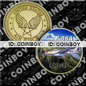 

USAF F-86 Sabre Printed Challeng Coin