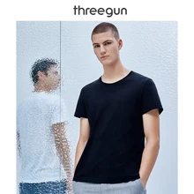 THREEGUN мужской жилет ледяной чувство осушитель хлопок Круглый вырез нижнее белье спортивный жилет на плечо мужской жилет летние майки