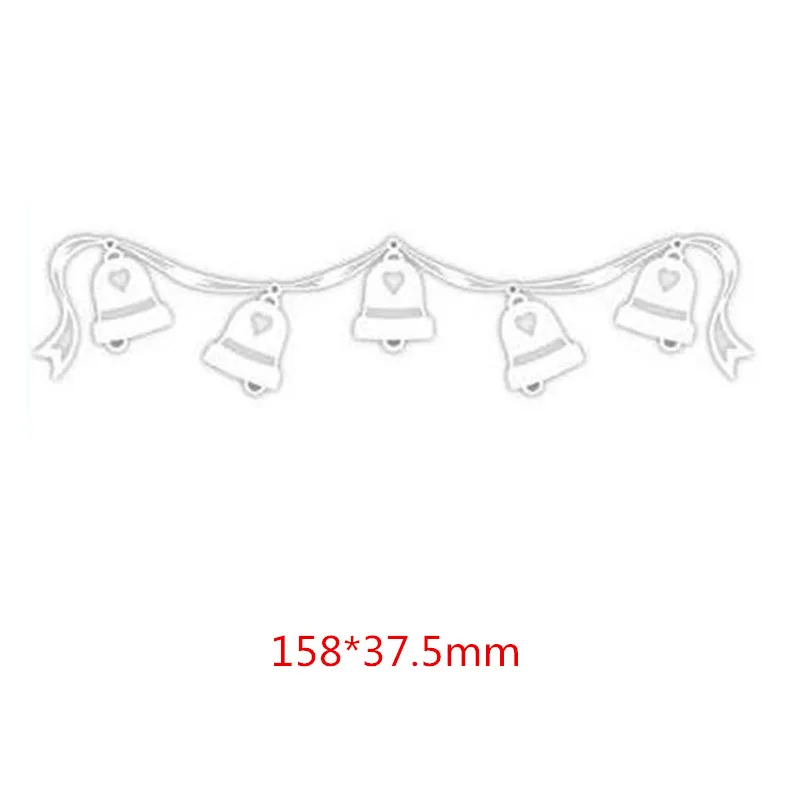 Набор для свадебного торжества, металлические режущие штампы, трафареты для поделок, бумажные карточки для скрапбукинга, рукоделие, декоративное тиснение, новинка - Цвет: Bell Border