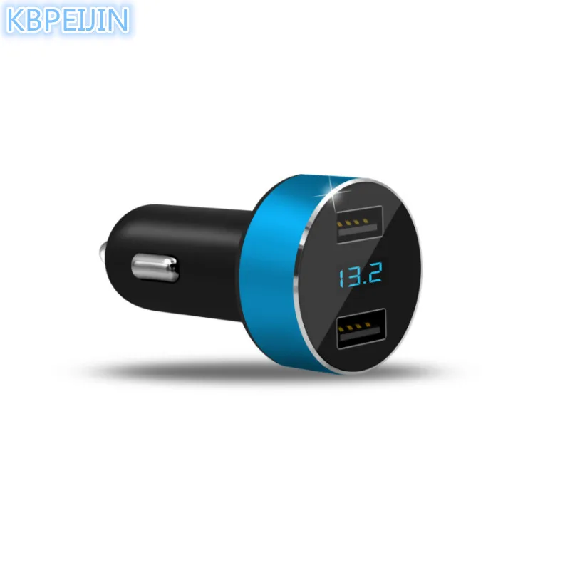 Умное автомобильное зарядное устройство с 2 USB-портами светодиодный дисплей
