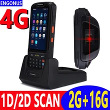 2018 Bar Code Scanner Scanner Nfc Android5.1 2d Barcode Rfid Pda 4g Network Portable Data Collector Waterproof Shockproof Laser