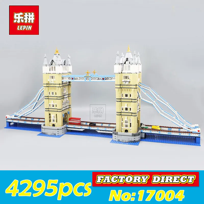 

LEPIN 17004 4295Pcs London Bridge Model kits Building Blocks Brick Toys for Children Compatible with 10214 Christimas Gift