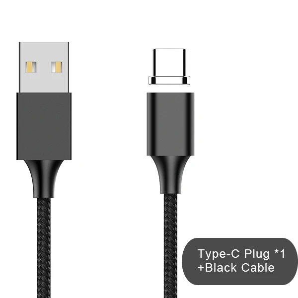 NOHON Магнитный зарядный кабель, шнур для синхронизации данных, освещение, 8 Pin для iPhone X 7 8 Plus, быстрая зарядка, Micro usb type C для samsung S8 S9 - Цвет: Type-c with cable