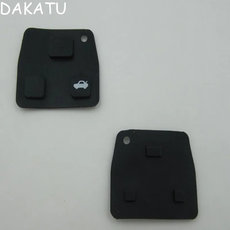 

DAKATU 2 Button / 3 Button Car Remote Key Black Rubber Pad For TOYOTA Avensis Corolla Lexus Rav4 2 3 RUBBER Free shipping