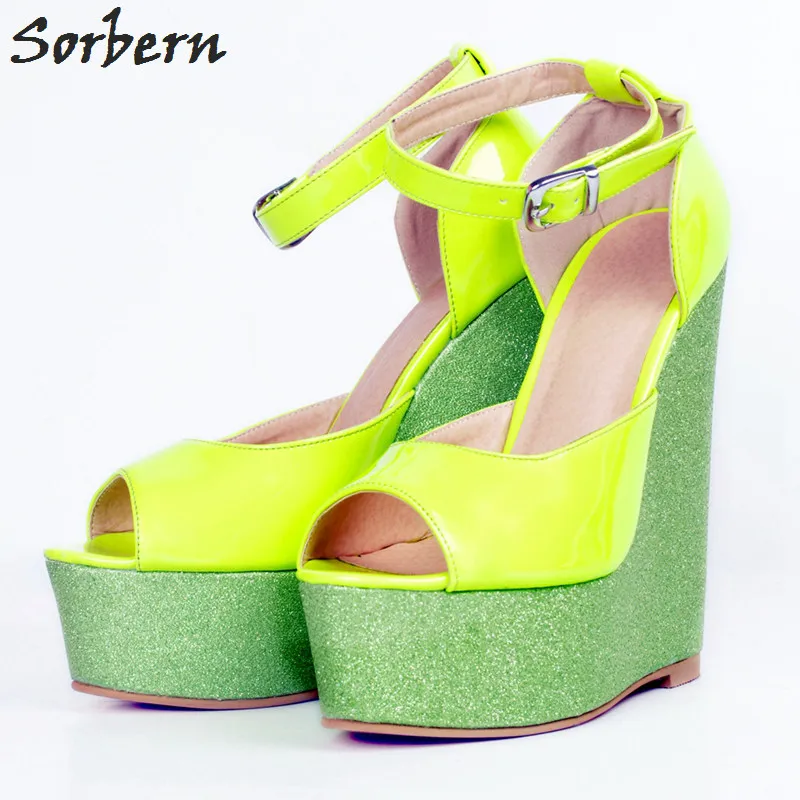 Sorbern Women Platform Wedges Pumps Shoes Plus Size Big Sexy High Heels Buckle Strap Peep Toe Zapatos Mujer Platform Shoes Sorbern Women Platform Wedges Pumps Shoes Plus Size Big Sexy High Heels Buckle Strap Peep Toe Zapatos Mujer Platform Shoes