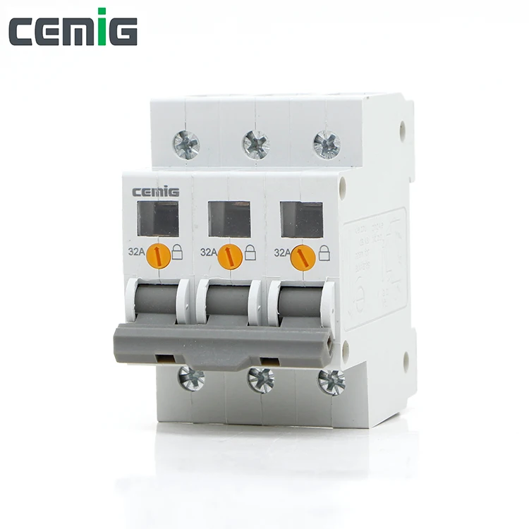 

Cemig SMGG1-100 Miniature Isolator Switch Circuit Breaker 3P AC230/400V 50/60Hz 32A 40A 63A 80A 100A