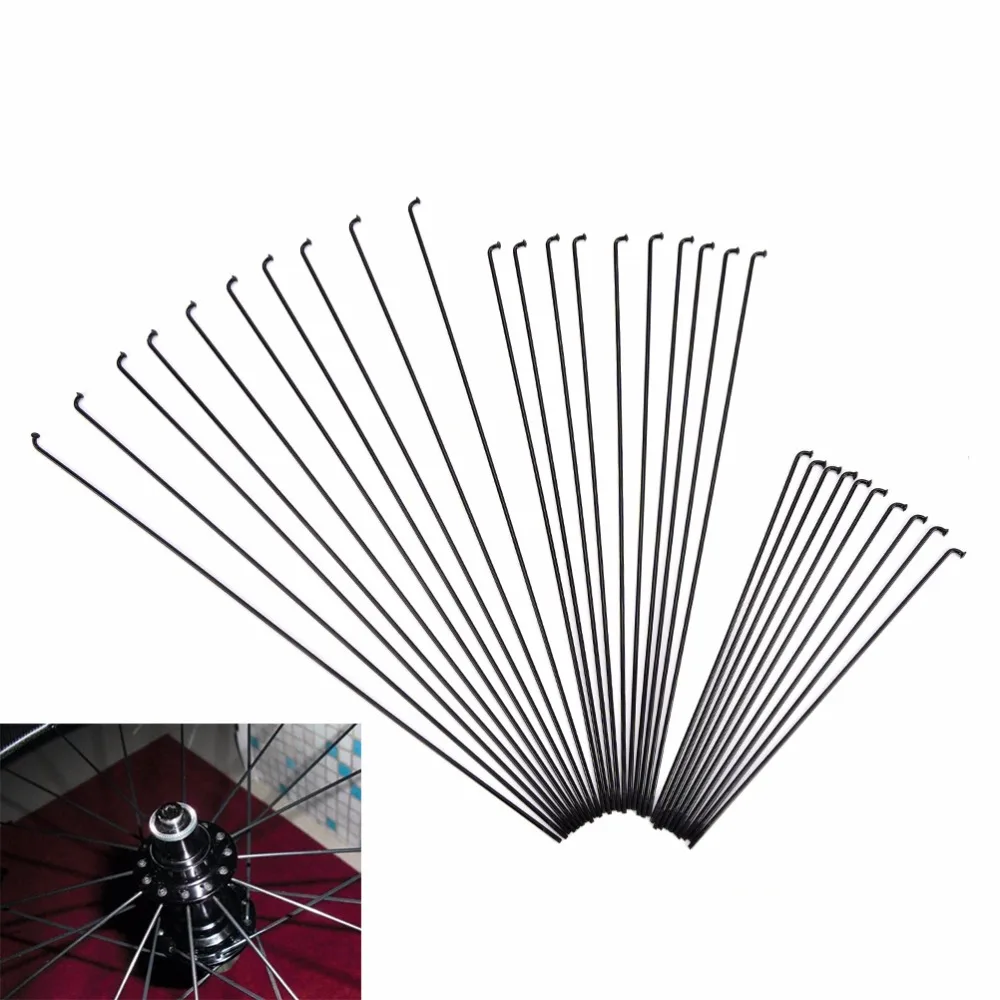 10Pcs/Pack Bike Bicycle Spoke Spokes + 12mm Nipples length 170286mm