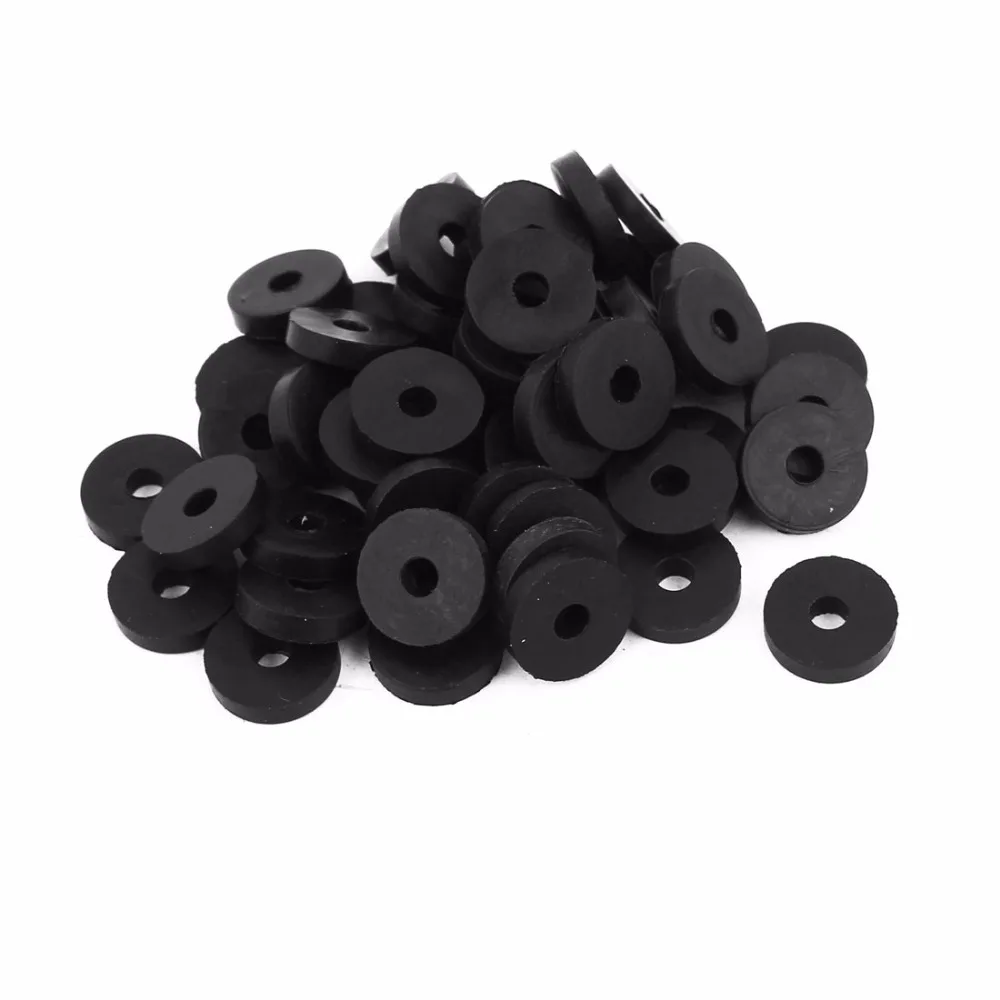 

Uxcell Hot Sale 50pcs 3Sizes OD O-Ring Hose Gasket Flat Rubber Washer Lot for Faucet Grommet Black