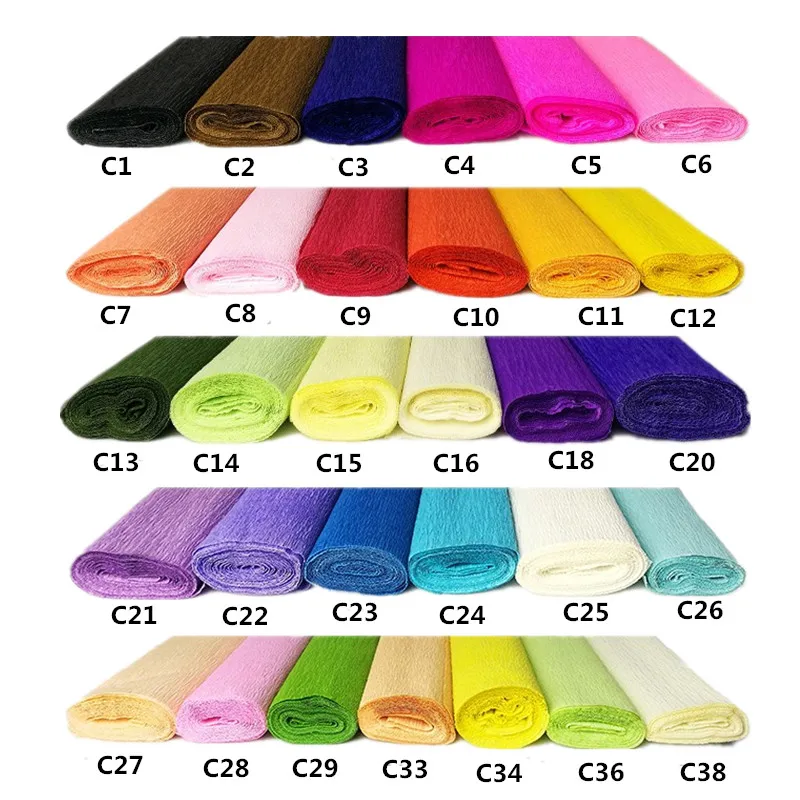 crumpled paper color chart